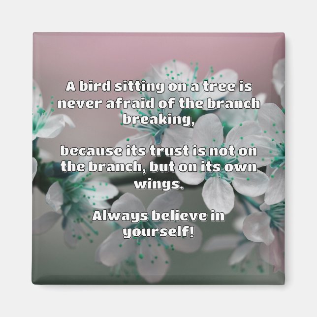 Aimant Croyance Empath Citation d'encouragement positif (Devant)