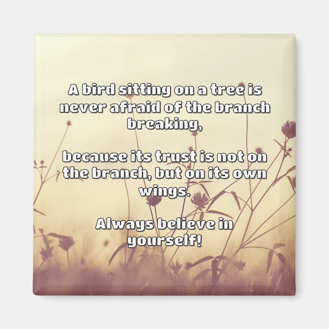 Aimant Croyance Empath Citation d'encouragement positif (Devant)