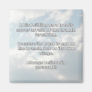 Aimant Croyance Empath Citation d'encouragement positif