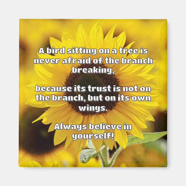Aimant Croyance Empath Citation d'encouragement positif (Devant)