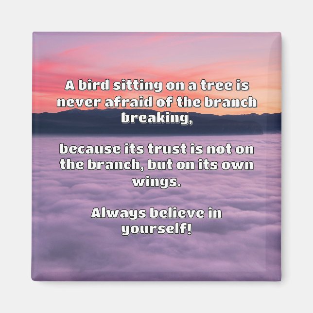 Aimant Croyance Empath Citation d'encouragement positif (Devant)