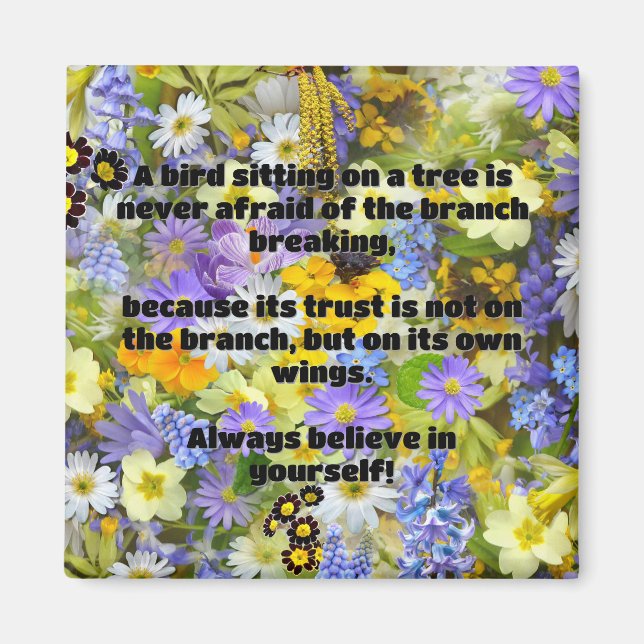 Aimant Croyance Empath Citation d'encouragement positif (Devant)