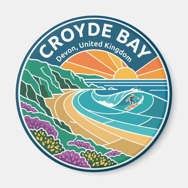 Aimant Croyde Bay Royaume-Uni (Devant)