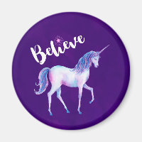 Croyez avec Unicorn dans les aquarelles pastel