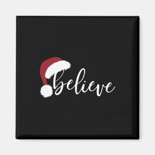 Aimant Croyez Noël Père Noël Pajamas Famille Reuni