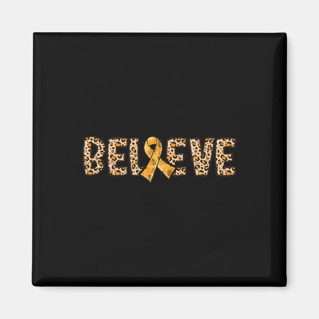 Aimant Crps Empreinte de léopard Orange Ribbon Support Cr (Devant)