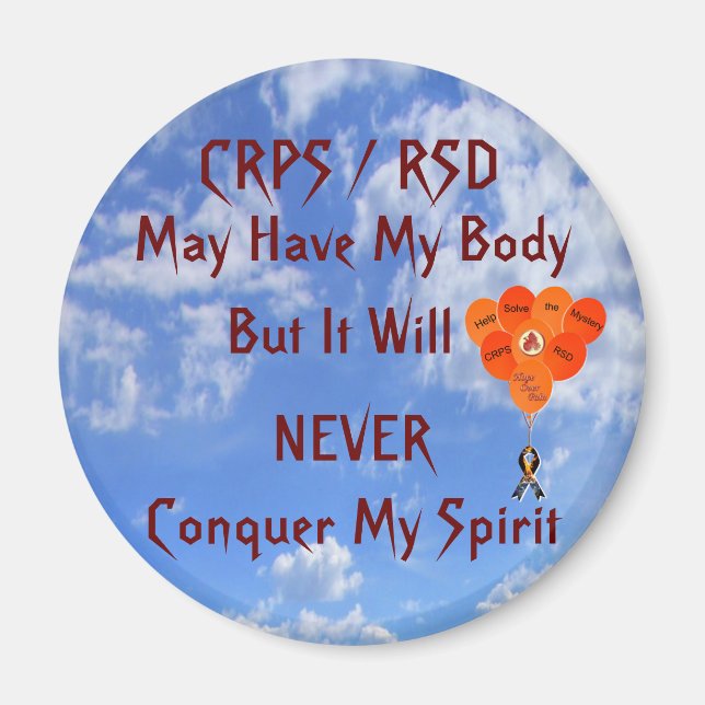 Aimant CRPS / RSD Peut Avoir Mon Magnat Corporel (Devant)