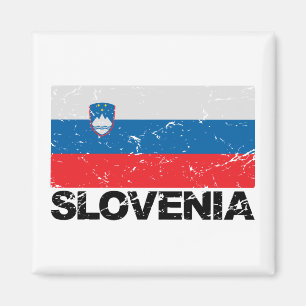 Aimant Cru de drapeau de la Slovénie