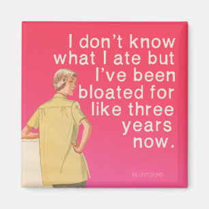 Aimant Cru gonflé et drôle par bluntcard. Bluntcards.