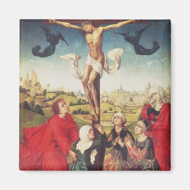 Aimant Crucifixion, c.1510 (huile sur panneau) (Devant)