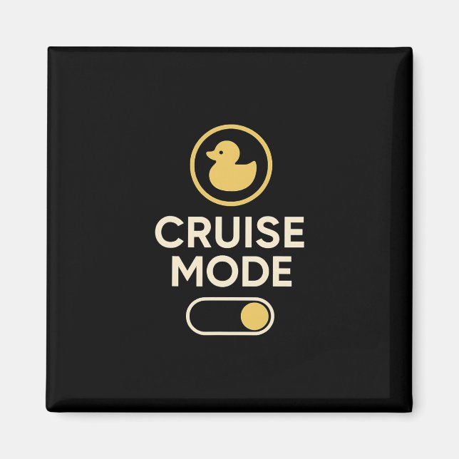 Aimant Cruise Mode Duck Toggle Retro Vacation Vibes  (Devant)