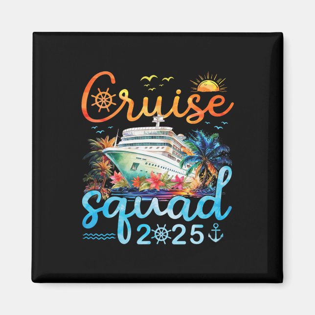 Aimant Cruise Squad 2025 Family Group Correspondance Crui (Devant)