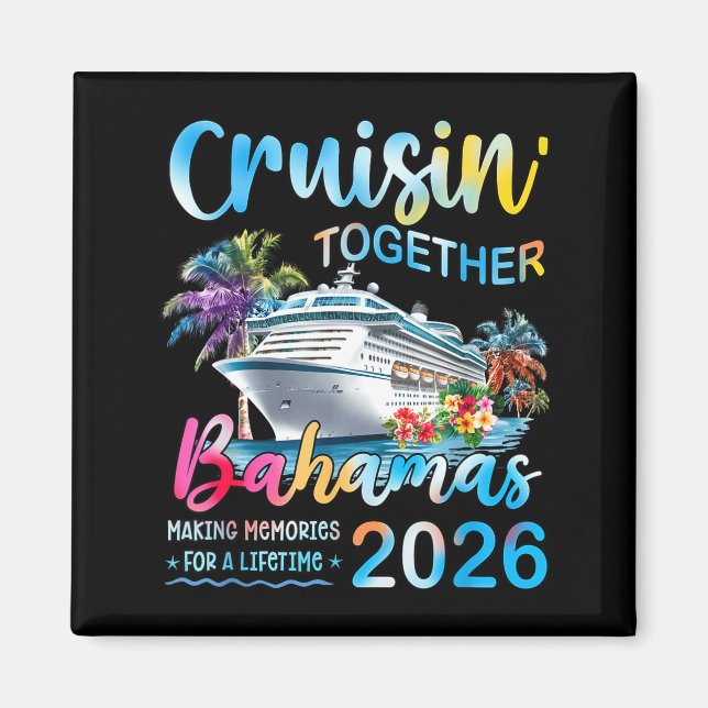 Aimant Cruisin' Together Bahamas 2026 Family Group Cruise (Devant)