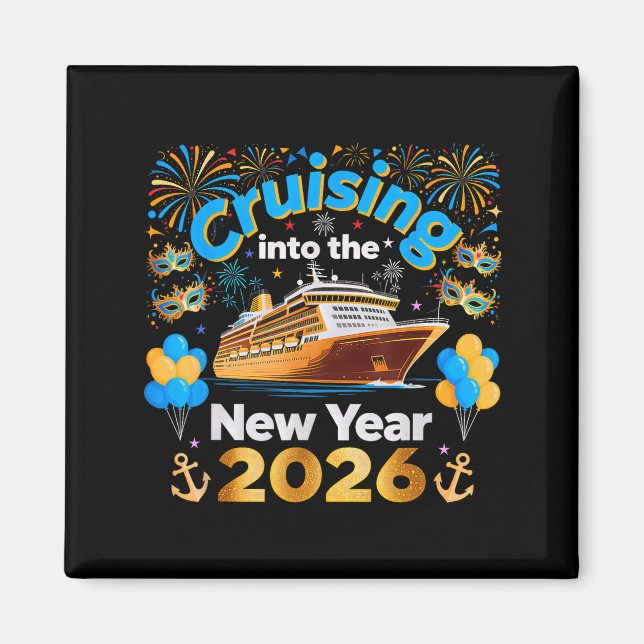 Aimant Cruising Into 2026 New Year’s Eve Cruise Vacation  (Devant)