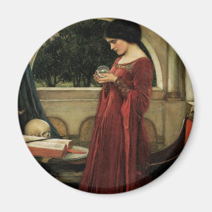 Aimant Crystal Ball by John William Waterhouse