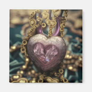 Aimant Crystal Heart Amulet