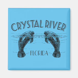 Aimant Crystal River Floride avec Manatees