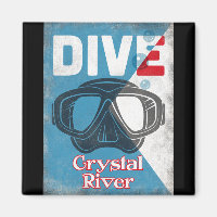 Crystal River Masque de plongée Vintage