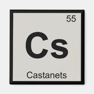 Aimant Cs - Musique des Castagnettes Chimie Tableau Pério