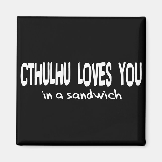 Aimant Cthulhu t'aime (Devant)