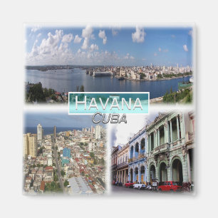 Aimant CU0014 Amérique, Cuba, La Havane, Frigo