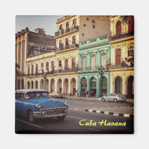 Aimant Cuba Havana Vintage Classic Car Cityscape