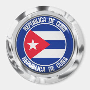 Aimant Cuba Round Emblem