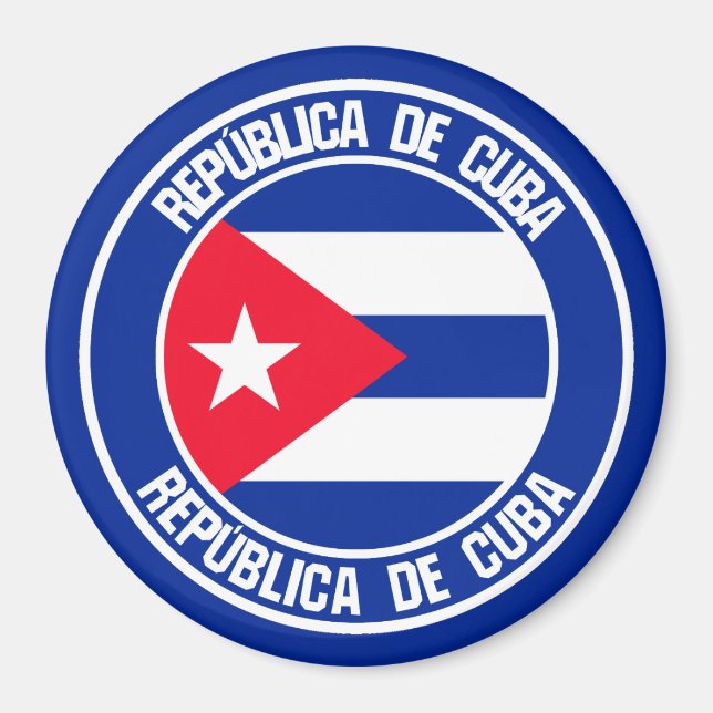 Aimant Cuba Round Emblem (Devant)