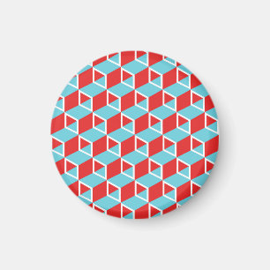 Aimant Cubes isineux : Arrière - plan Vintage coloré.