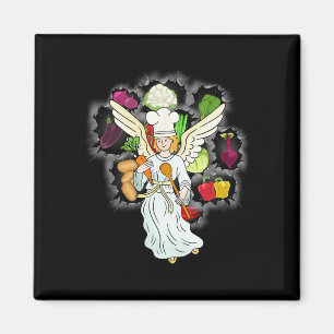 Aimant Cuisine céleste de Noël Légumes Cuisine Chef