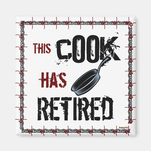 Aimant Cuisine Chef Chefs (Devant)