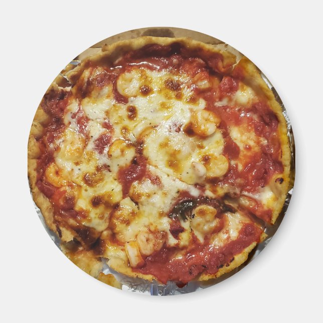 Aimant Cuisine de crevettes et de fromage (Devant)