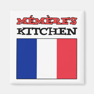 Aimant Cuisine de Memere avec Drapeau de France