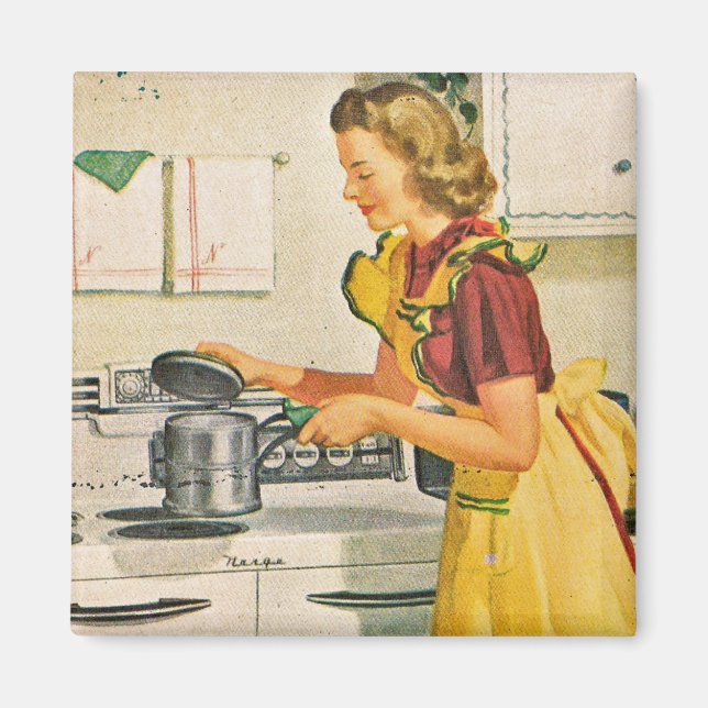 Aimant cuisine des années 1940 (Devant)