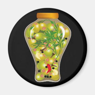 Aimant Cuisine d'olivier et d'herbe