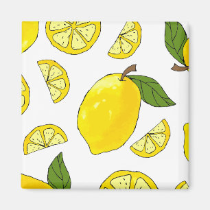 Aimant Cuisine Motif citron Oeuvre d'art Fruit Motif citr