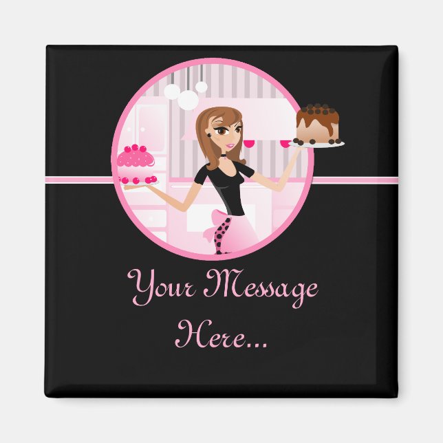 Aimant Cuisinier de boulangerie/pâtisserie Frigidaire Con (Devant)