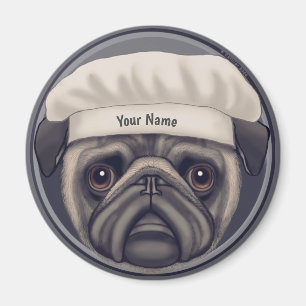 Aimant Cuisinier Pug