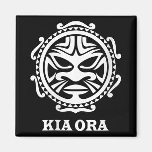 Aimant Culture Maori Symbole Kia Ora Femme Danse Haka Nou