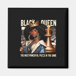Aimant Culture noir Reine noire d'échecs Autonomisation B