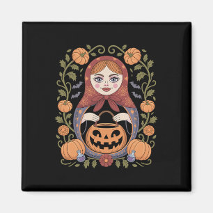 Aimant Culture russe Khokhloma Doll Matroska Halloween