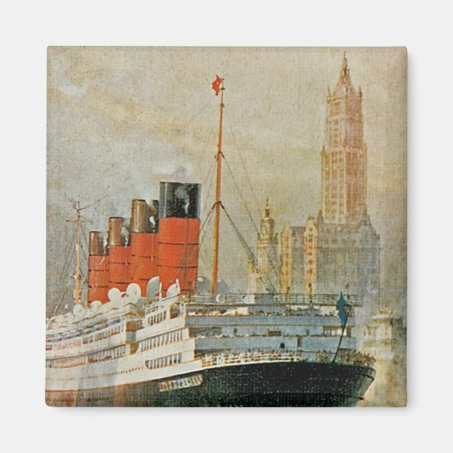 Aimant Cunarder à New York (Devant)