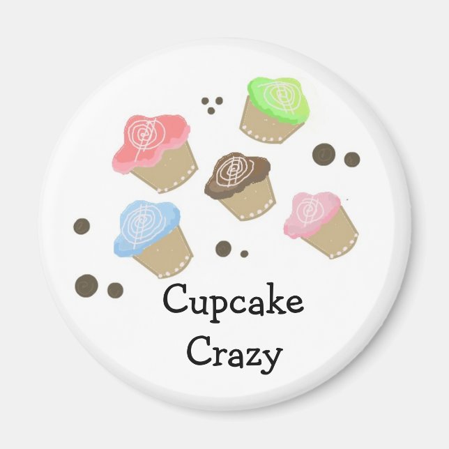 Aimant Cupcake Crazy (Devant)