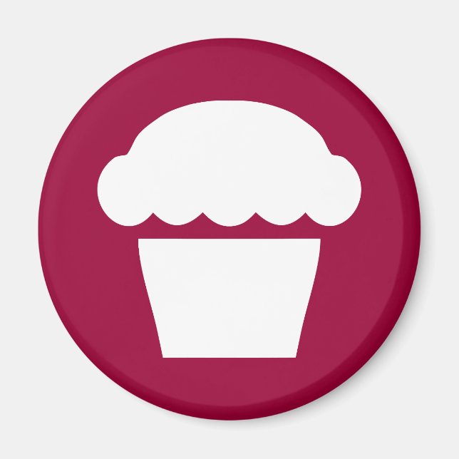 Aimant cupcake / muffin simple (Devant)