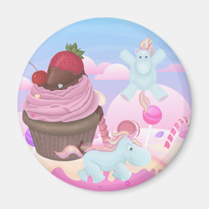 Aimant Cupcake Pooping Unicornes