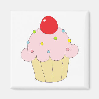 Aimant Cupcake rose