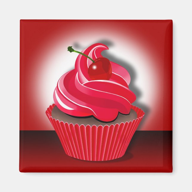 Aimant "Cupcake Spotlight" de Cheryl Daniels (Devant)