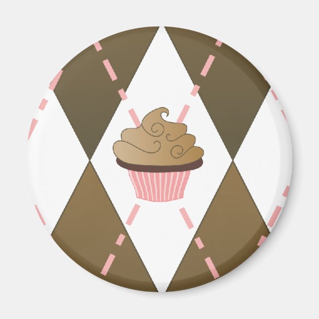 Aimant Cupcakes et Jacquard (Devant)