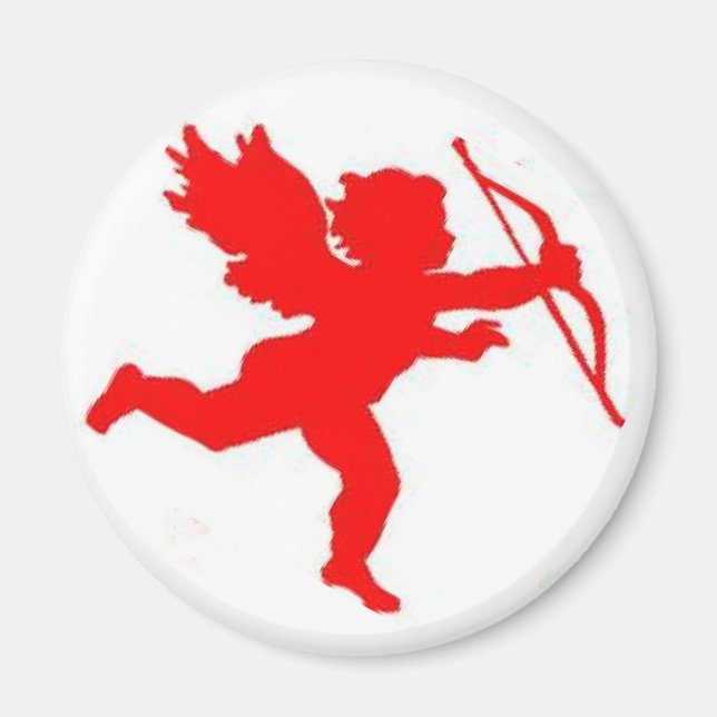 Aimant Cupid Rouge Plaque (Devant)