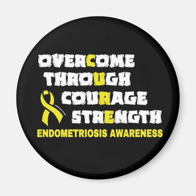 Aimant CURE...Endometriose (Devant)